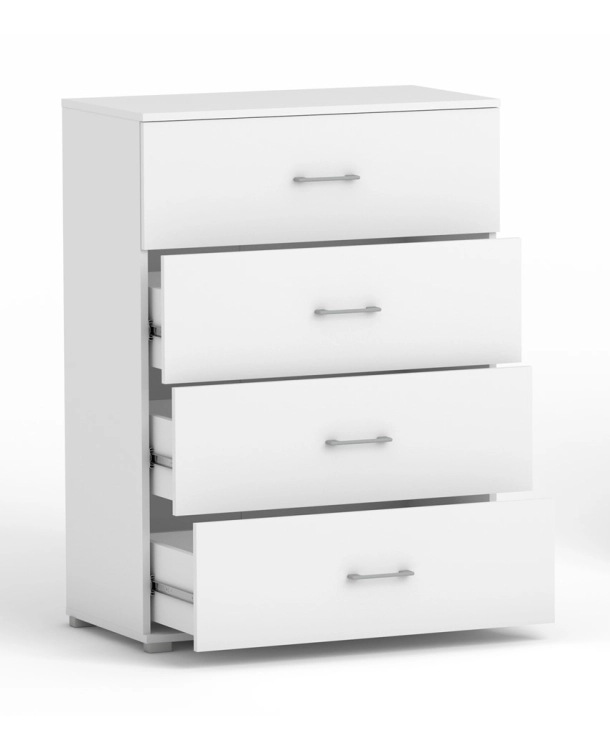 Komoda POLA 4s biala - 4 szerokości do wyboru. pojemna komoda na ubrania.